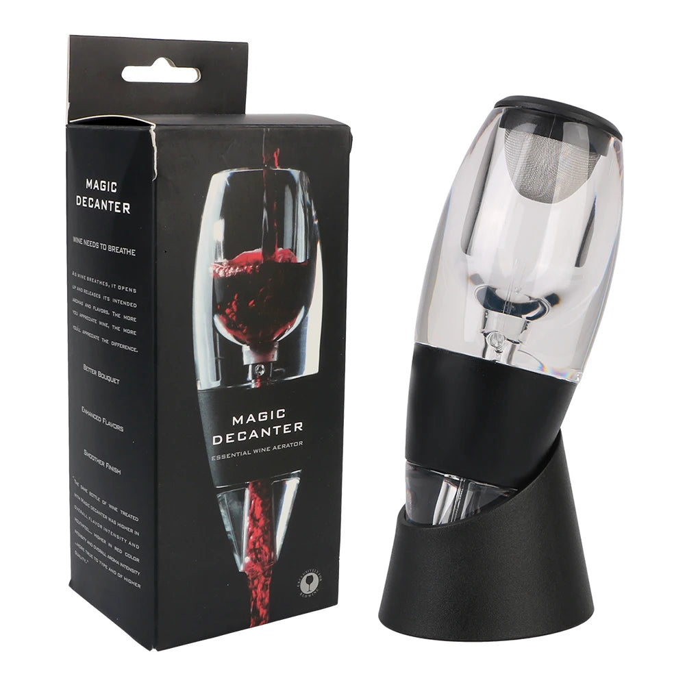 Wine & Alcohol Decanter Aerator Dispenser with Stand