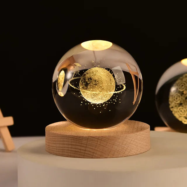 3D Crystal Ball Night Light