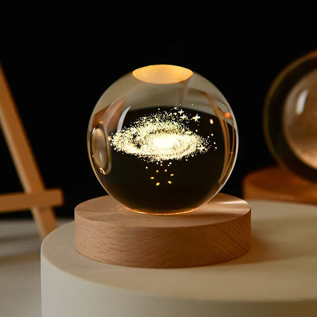 3D Crystal Ball Night Light