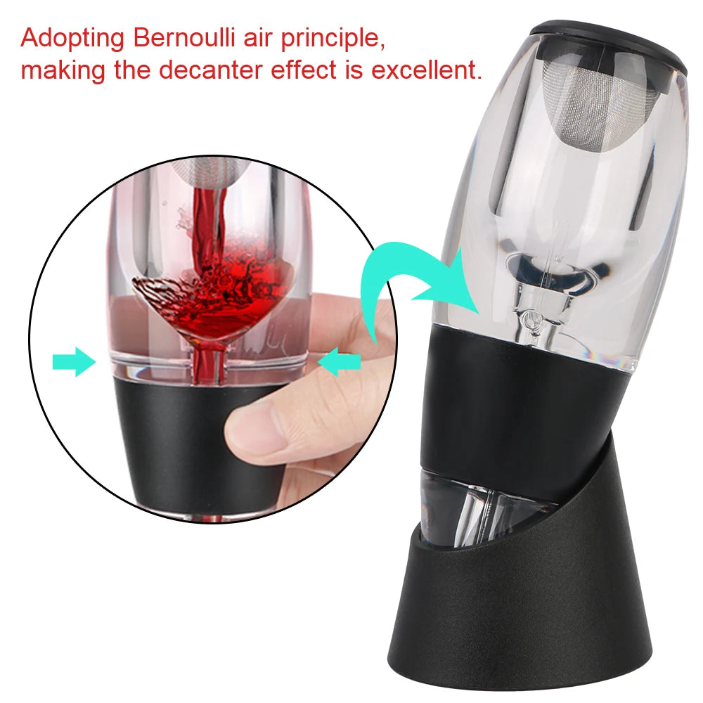 Wine & Alcohol Decanter Aerator Dispenser with Stand