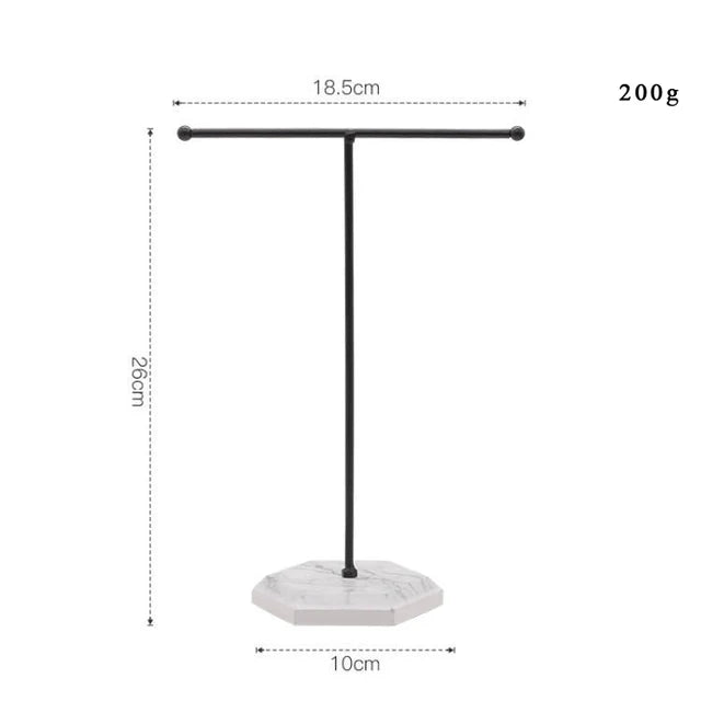 Lux T-Shaped Jewelry Display Stand