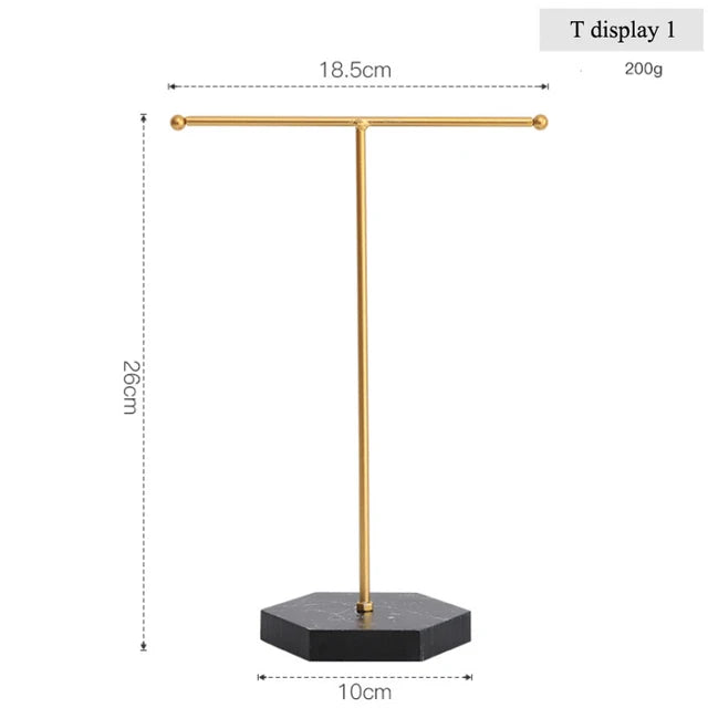 Lux T-Shaped Jewelry Display Stand