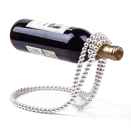 Pearl Necklace Wine Bottle Holder 