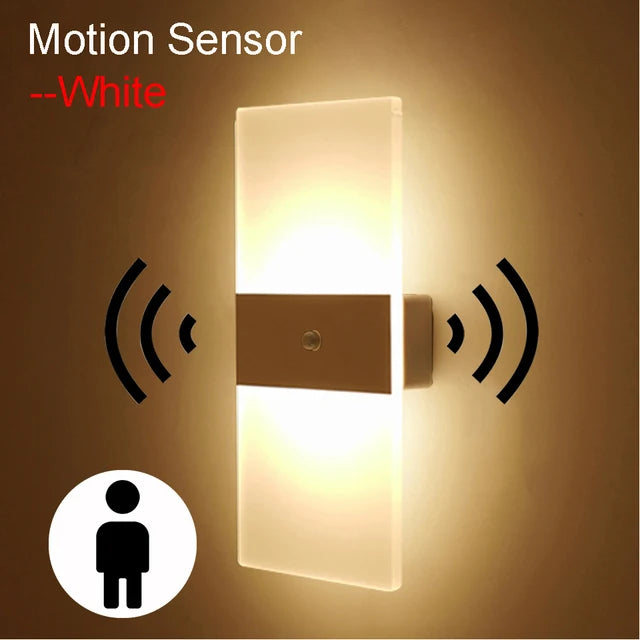 Touch Motion Acrylic Wall Lamp